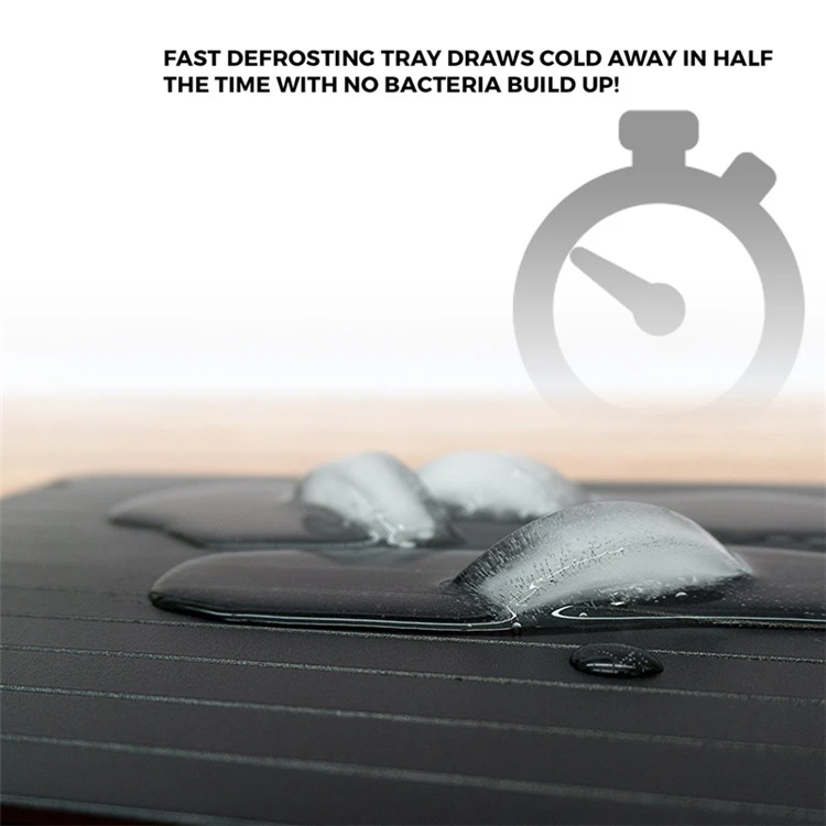 Fast Defrosting Tray Aluminium Alloy Thaw Food Defrosting Tray Frozen Meat Fish Food Tray With Brush Meat Tools