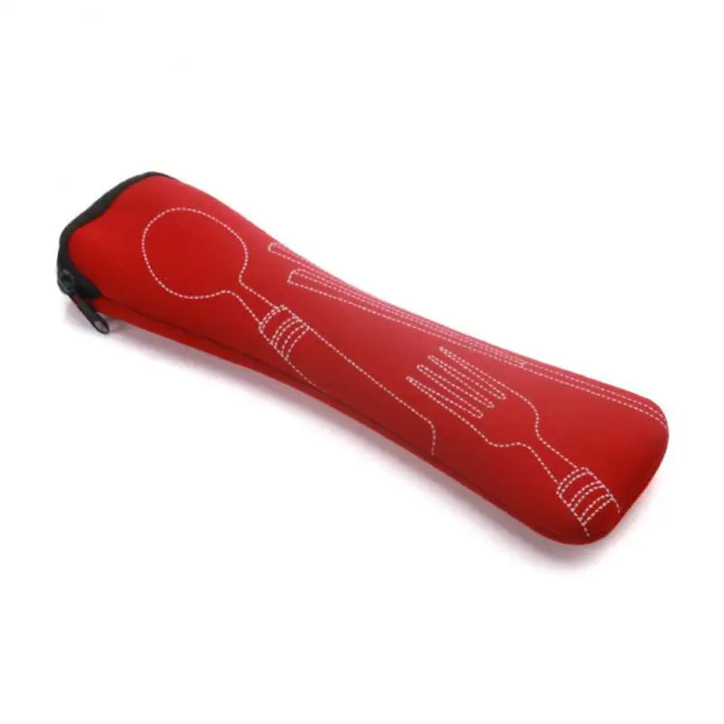 1PC Portable Cutlery Bag Cutlery Bag Cutlery Bag Travel Packaging Storage Box Cutlery Picnic Fork Spoon Bag