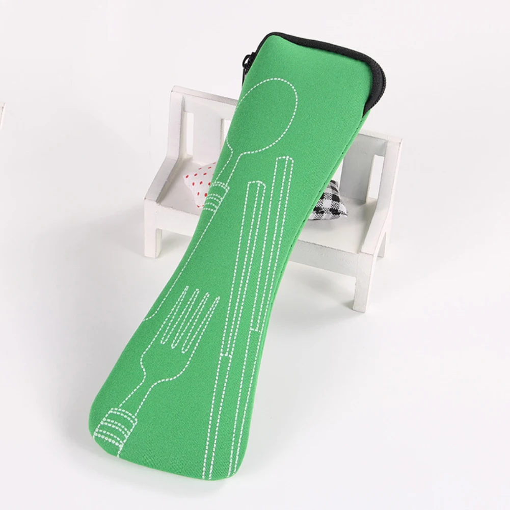 1PC Portable Cutlery Bag Cutlery Bag Cutlery Bag Travel Packaging Storage Box Cutlery Picnic Fork Spoon Bag