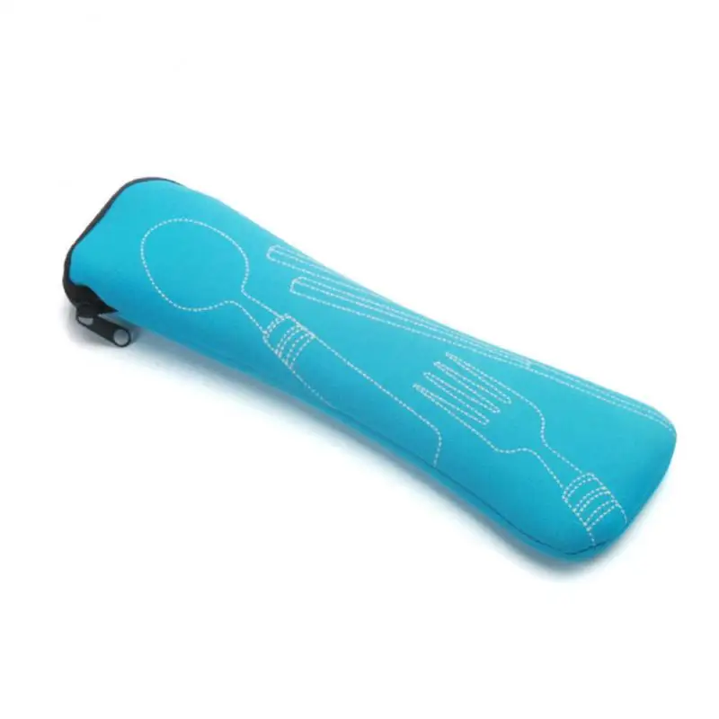 1PC Portable Cutlery Bag Cutlery Bag Cutlery Bag Travel Packaging Storage Box Cutlery Picnic Fork Spoon Bag