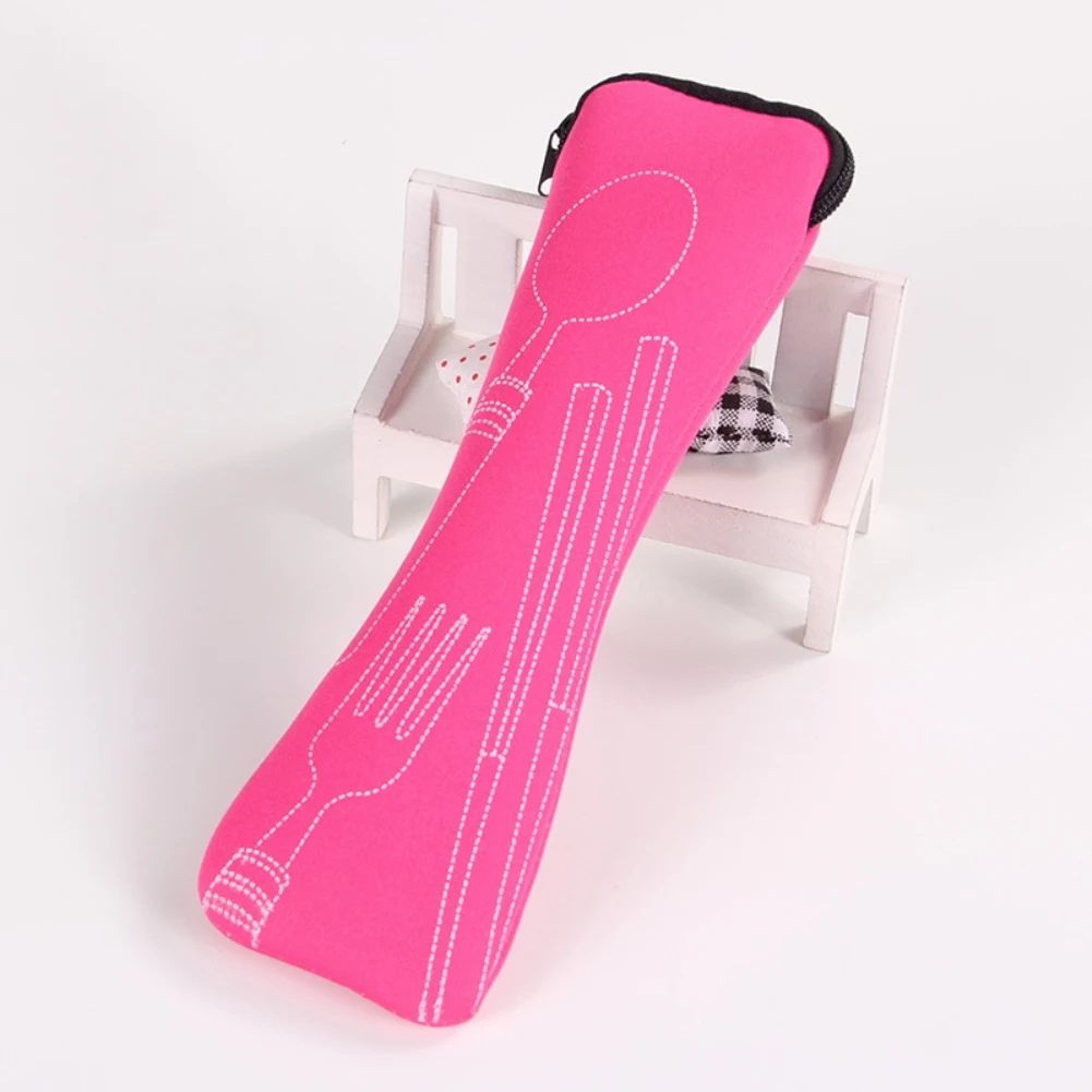 1PC Portable Cutlery Bag Cutlery Bag Cutlery Bag Travel Packaging Storage Box Cutlery Picnic Fork Spoon Bag