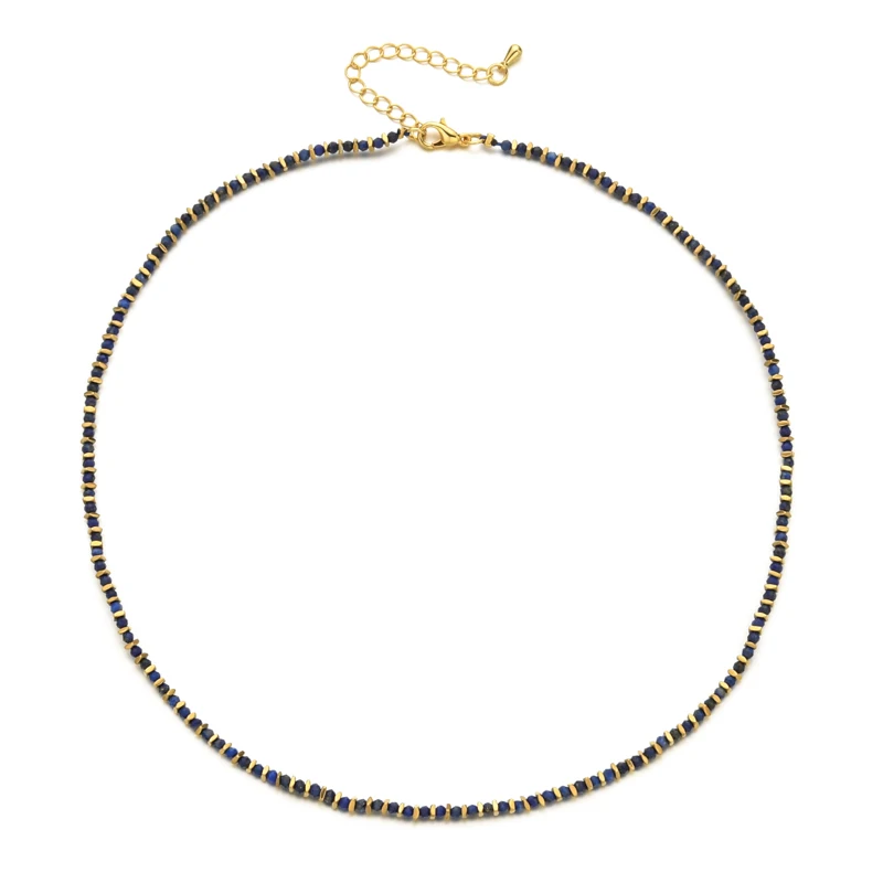 ZMZY Vintage Unique New Natural Stones Simple Choker Necklaces Women Beaded Collar Necklace Designer Jewelry Bijoux
