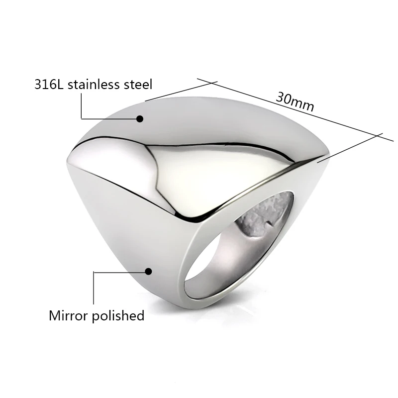 New Luxury Big gold ring girls fashion items sliver ring gold and gun color plating vintage ring men Wedding Party Jewelry Gifts