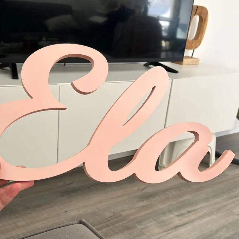 Custom Wooden Names or Words, Custom Wood Names to Personalize Walls and Decor, Wood Word Signs, Names on a Base
