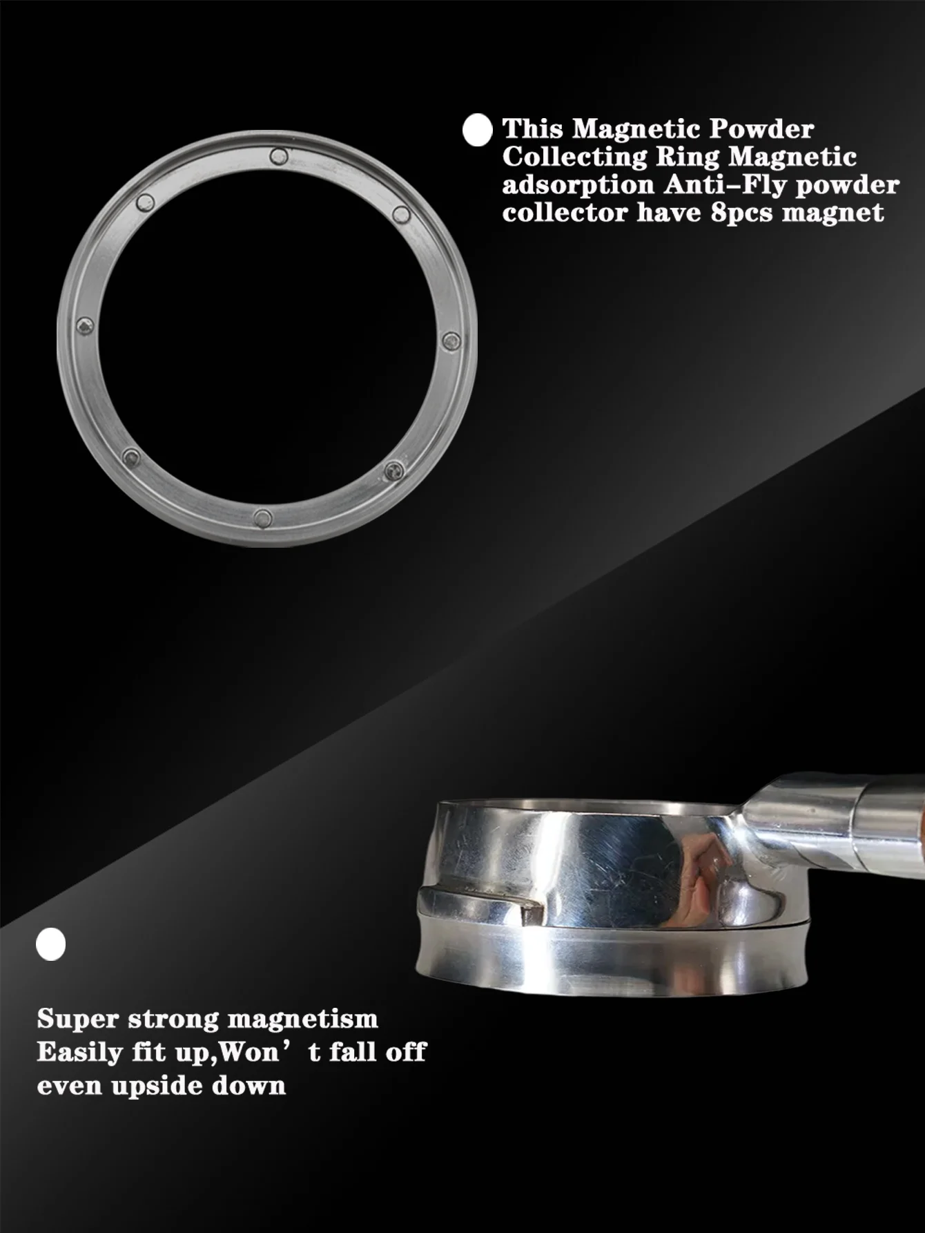 51/53/57.5/58/58.35mm Stainless Steel Intelligent Dosing Ring Brewing Bowl Coffee Powder For Espresso Barista Funnel Portafilter