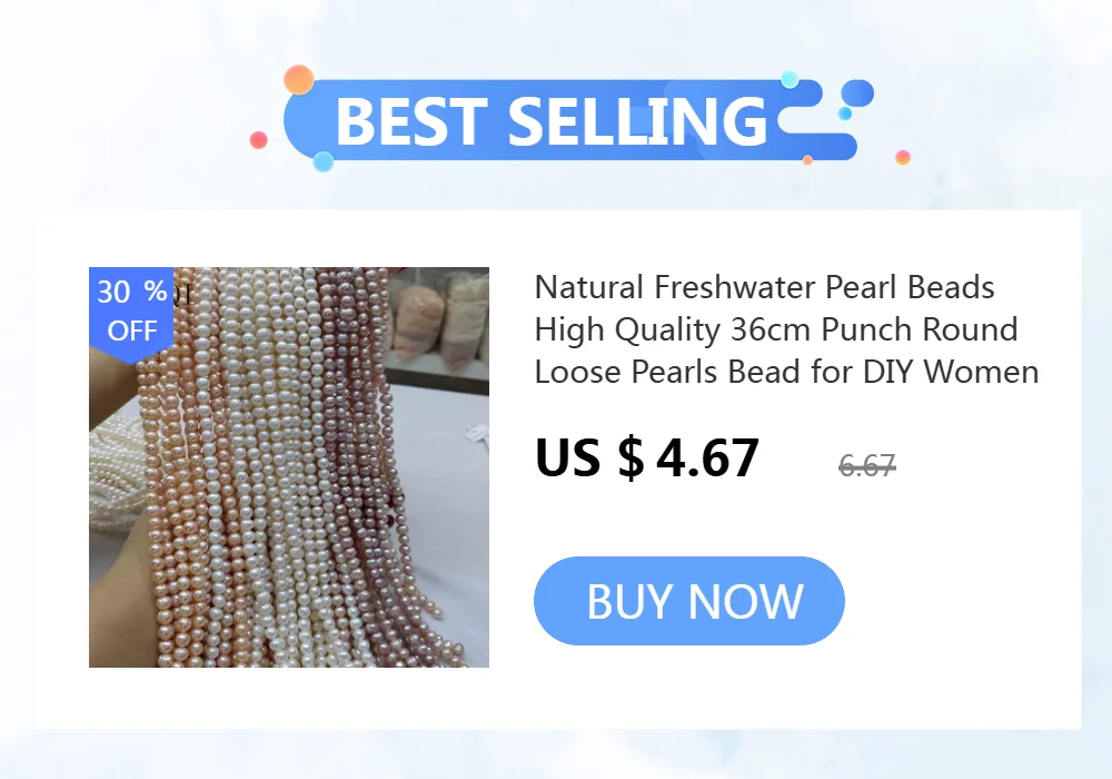 Natural Freshwater Pearls Beads High Quality 36 cm Punch Loose Pearls Bead For Jewelry Making DIY Women Necklace Bracelet 6-7 mm