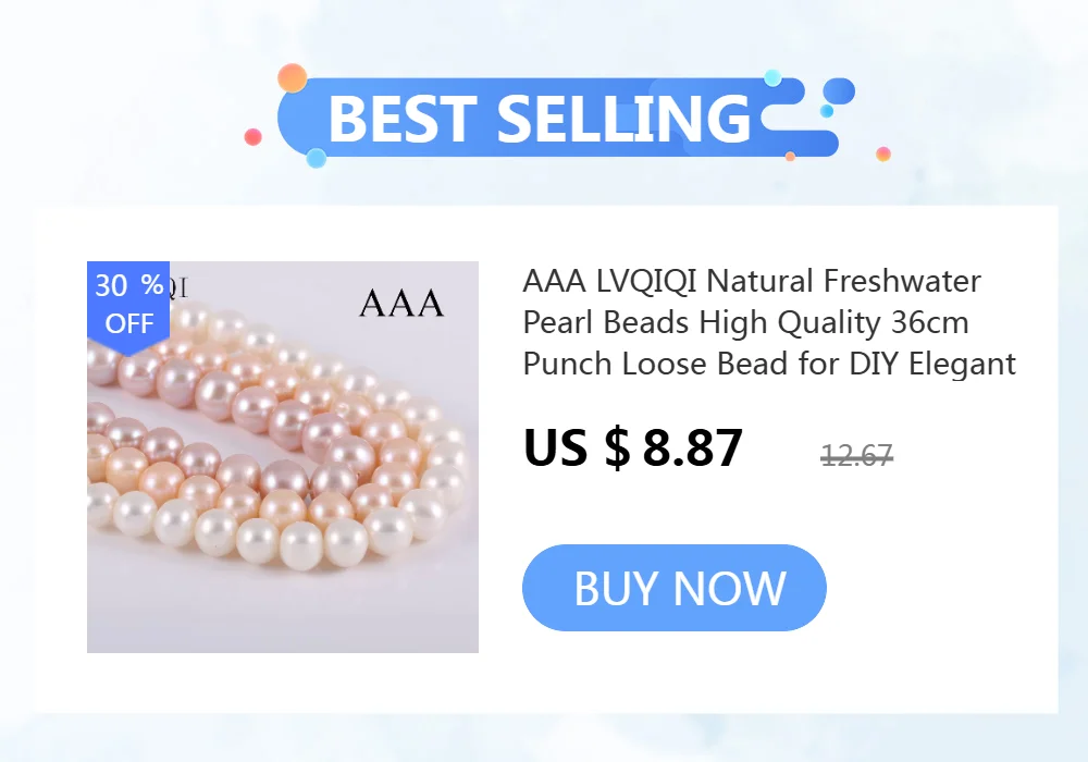 Natural Freshwater Pearls Beads High Quality 36 cm Punch Loose Pearls Bead For Jewelry Making DIY Women Necklace Bracelet 6-7 mm