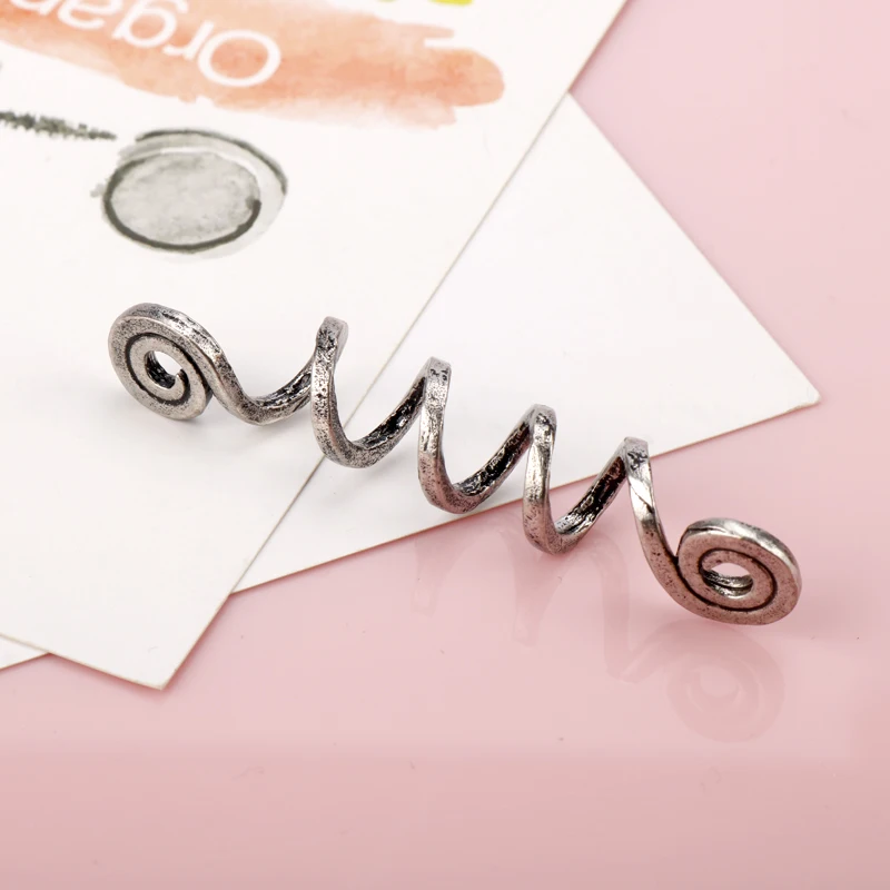 Viking Spiral Charms Beads for Hair Braids for Beard Hair Beads Jewelry Vintage Women Girl Hairpin Hair Clips Accessories-15