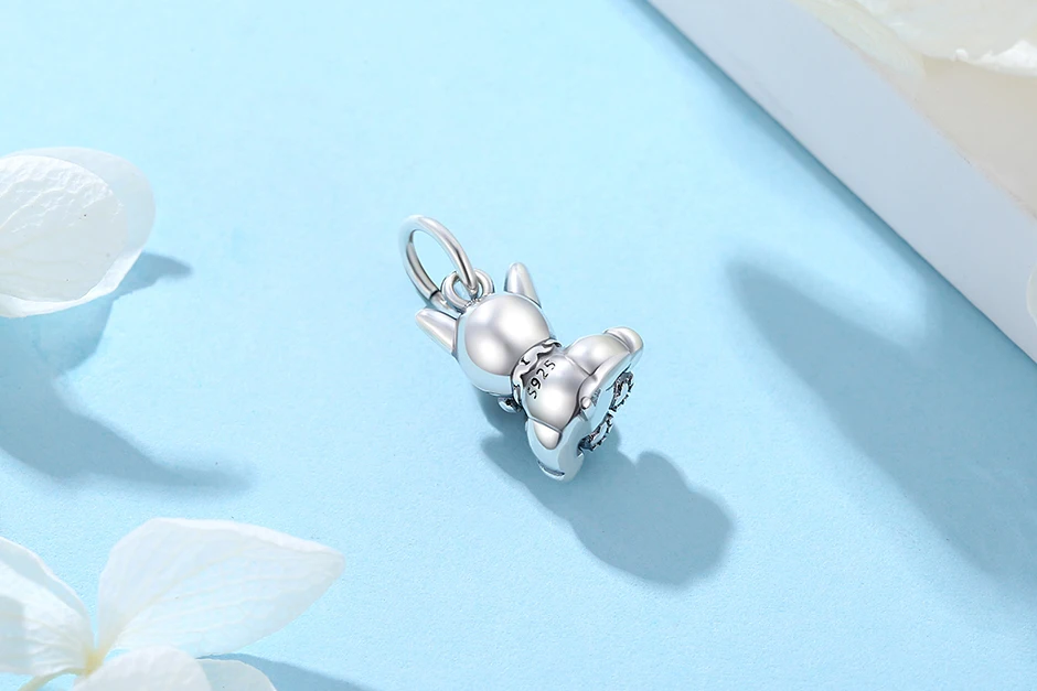 Original 925 Sterling Silver Charms Dog Cat Paw Print Love Pendant Beads Fit Brand Bracelet Necklaces Diy Jewelry For Women