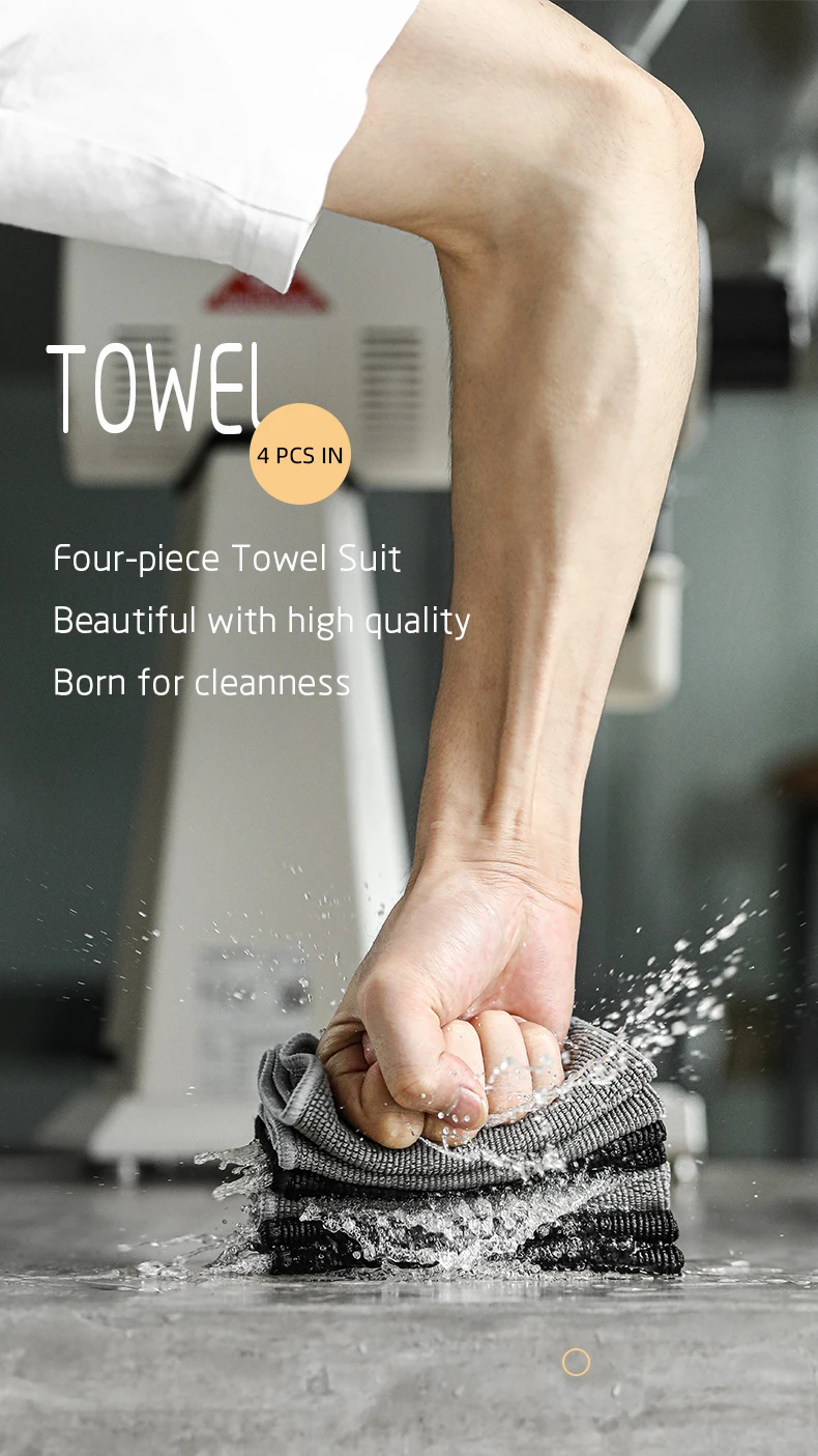 MHW-3BOMBER Coffee Bar Square Towels Barista Cleaning Cloths Professional Espresso Maker Tools Home Kitchen Accessories