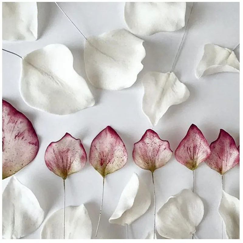 120pcs Fondant Paper Wrapped Iron Wire Handmade DIY Dough Plastic Doll Cake Plug-in Decoration Flower Pole Shelf