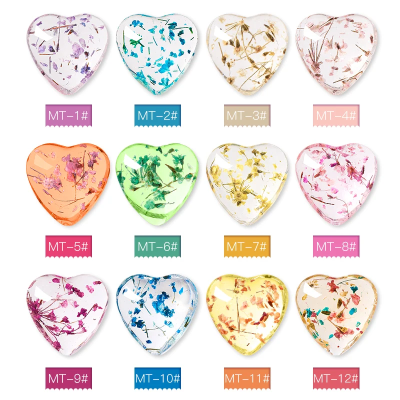 Mtssii Dried Flower Gel Nail Polish Natural Flower Fairy Series Semi Permanent Soak Off UV Nail Gel Painting Nail Art Varnishes