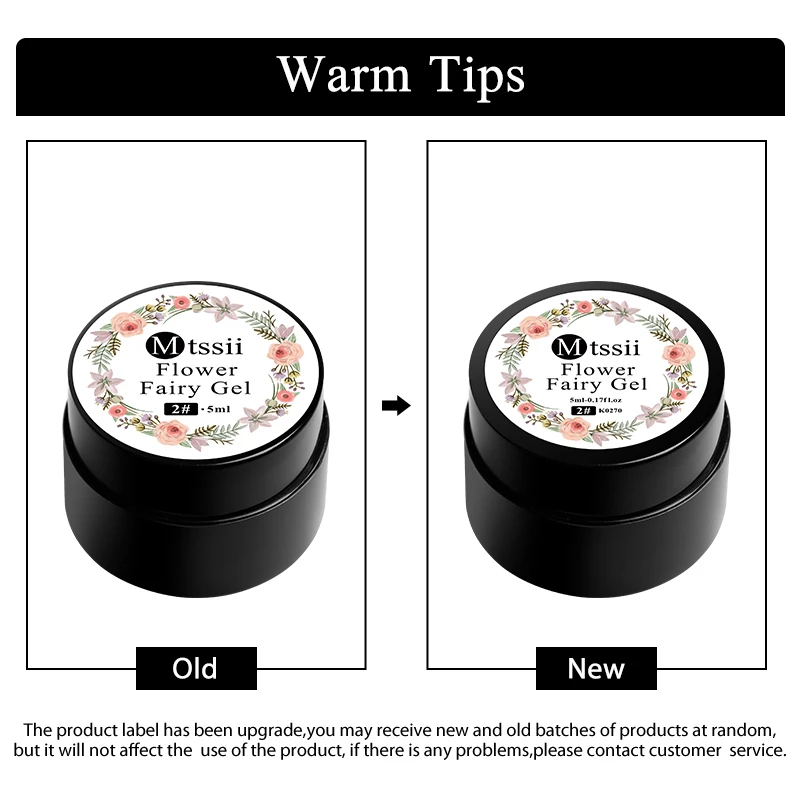 Mtssii Dried Flower Gel Nail Polish Natural Flower Fairy Series Semi Permanent Soak Off UV Nail Gel Painting Nail Art Varnishes
