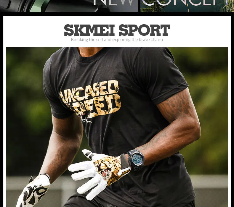 SKMEI 1258 Men Multifunction Watches Military 5Bar Waterproof Digital Watch Relogio Masculino Fashion Outdoor Sport Watch