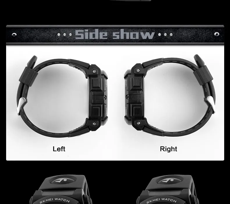 SKMEI 1258 Men Multifunction Watches Military 5Bar Waterproof Digital Watch Relogio Masculino Fashion Outdoor Sport Watch