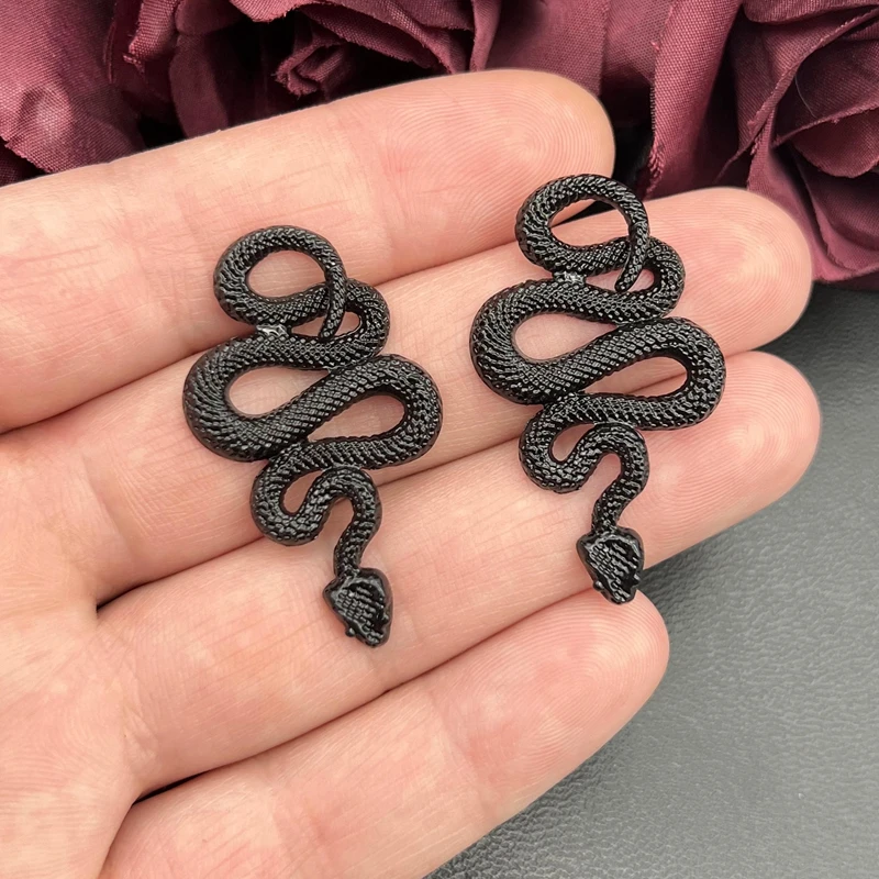 5Pcs 43*25mm 3 Colors Snake Charms Pendant Designer Charms Fit Jewelry Making DIY Jewelry Findings