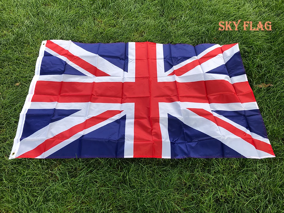 (SKY FLAG) UK Flags 60X90CM 90x150cm England Country State Flag Polyester United Kingdom National Brand Flag Great Britain Banne
