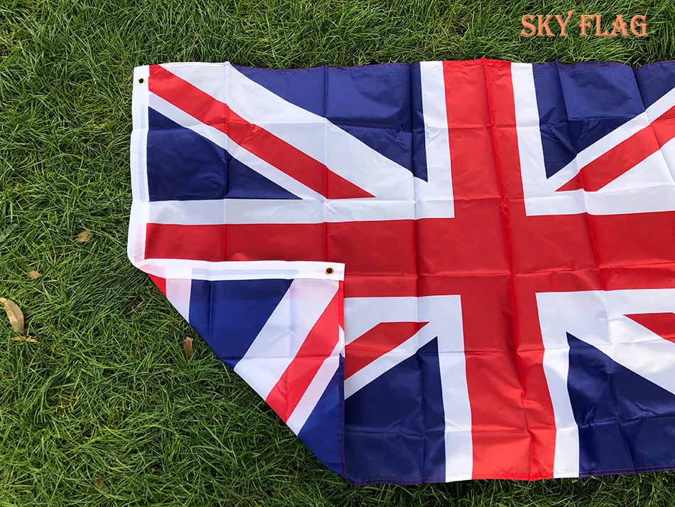 (SKY FLAG) UK Flags 60X90CM 90x150cm England Country State Flag Polyester United Kingdom National Brand Flag Great Britain Banne