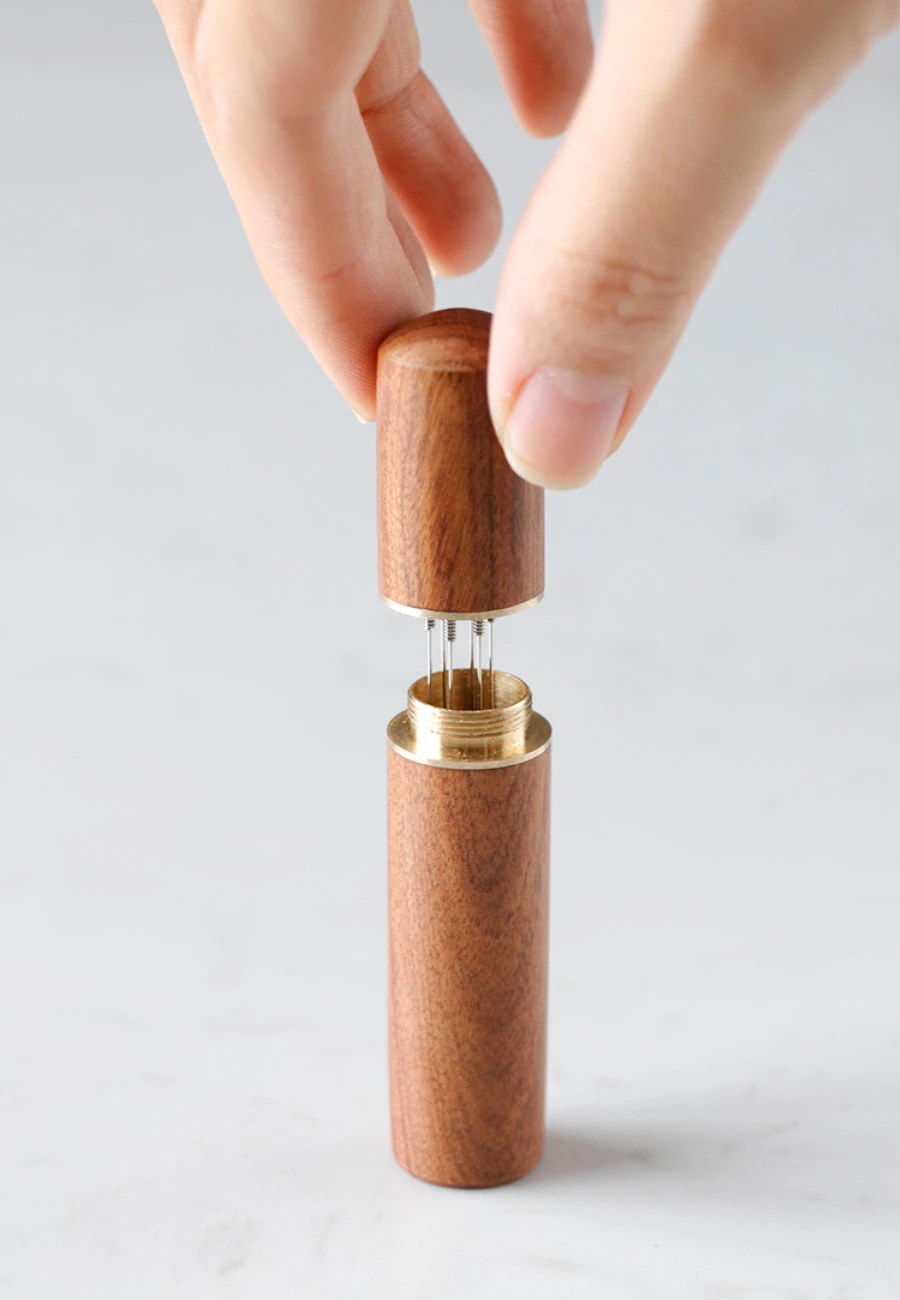 Stainless Steel Coffee Powder Tamper Espresso Powder Stirrer Distributor Leveler WDT Tools Cafe Stirring Barista Accessories