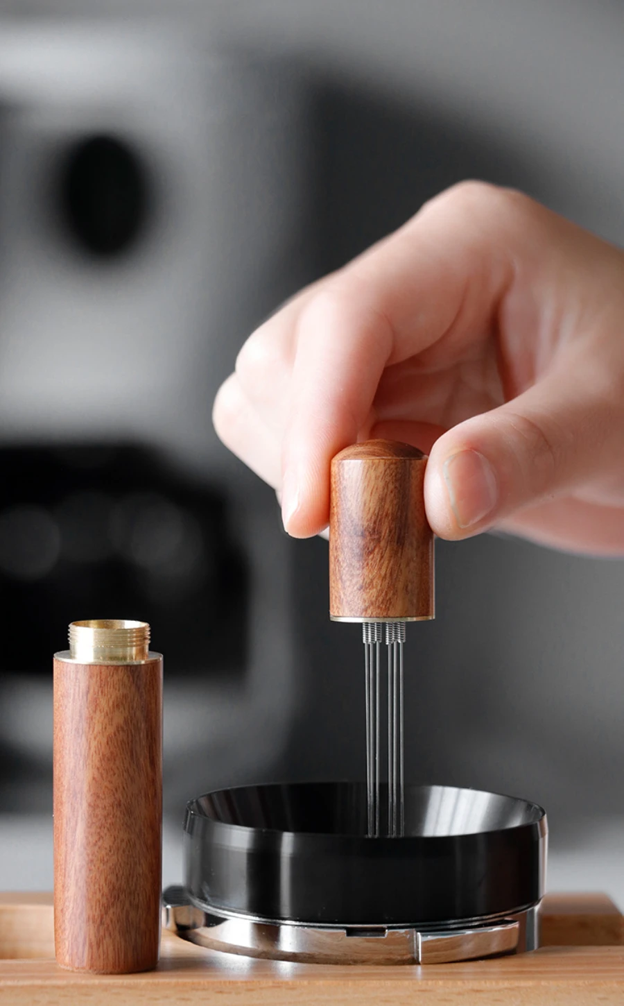 Stainless Steel Coffee Powder Tamper Espresso Powder Stirrer Distributor Leveler WDT Tools Cafe Stirring Barista Accessories
