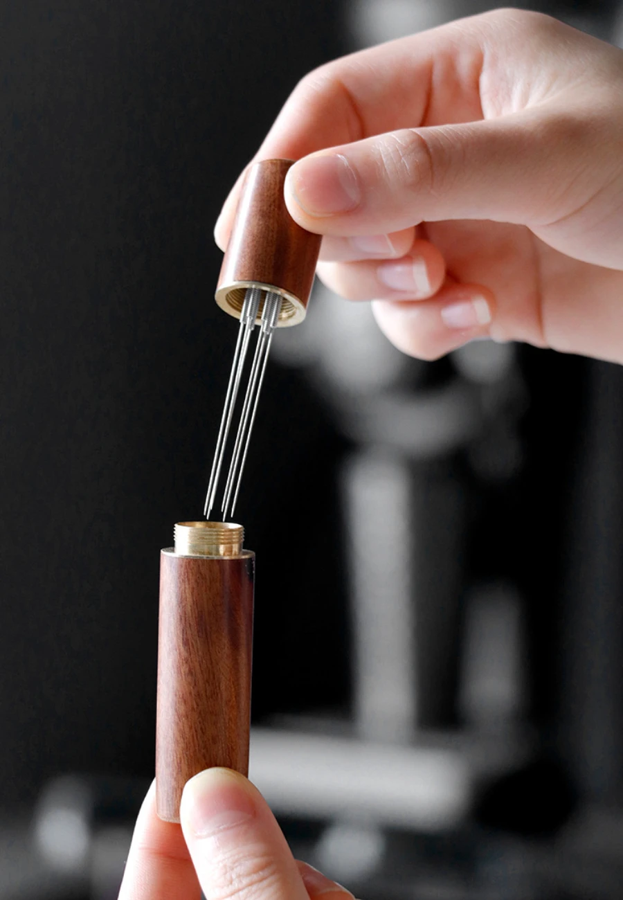 Stainless Steel Coffee Powder Tamper Espresso Powder Stirrer Distributor Leveler WDT Tools Cafe Stirring Barista Accessories