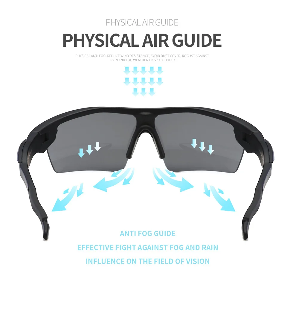 Cycling Glasses Sunglasses For Men Women Sport Outdoor Sun Glasses Bike Wrap Eyeglasses Bicycle Windproof Eyewear Goggles UV400