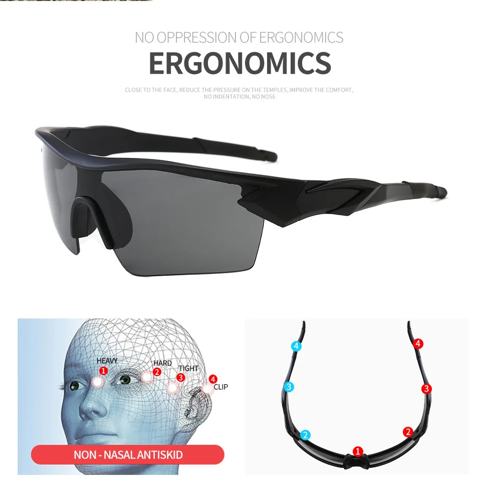 Cycling Glasses Sunglasses For Men Women Sport Outdoor Sun Glasses Bike Wrap Eyeglasses Bicycle Windproof Eyewear Goggles UV400