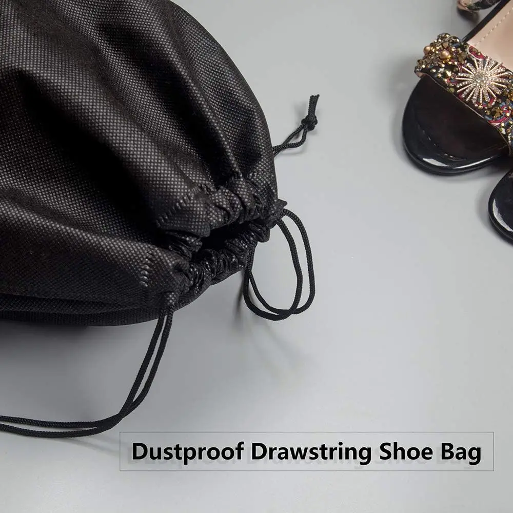 5/10PCS Travel Shoe Bags Portable Shoes Bag with Drawstring Non-Woven Fabric Shoe Storage Bags Dustproof Clothes Shoe Organizer