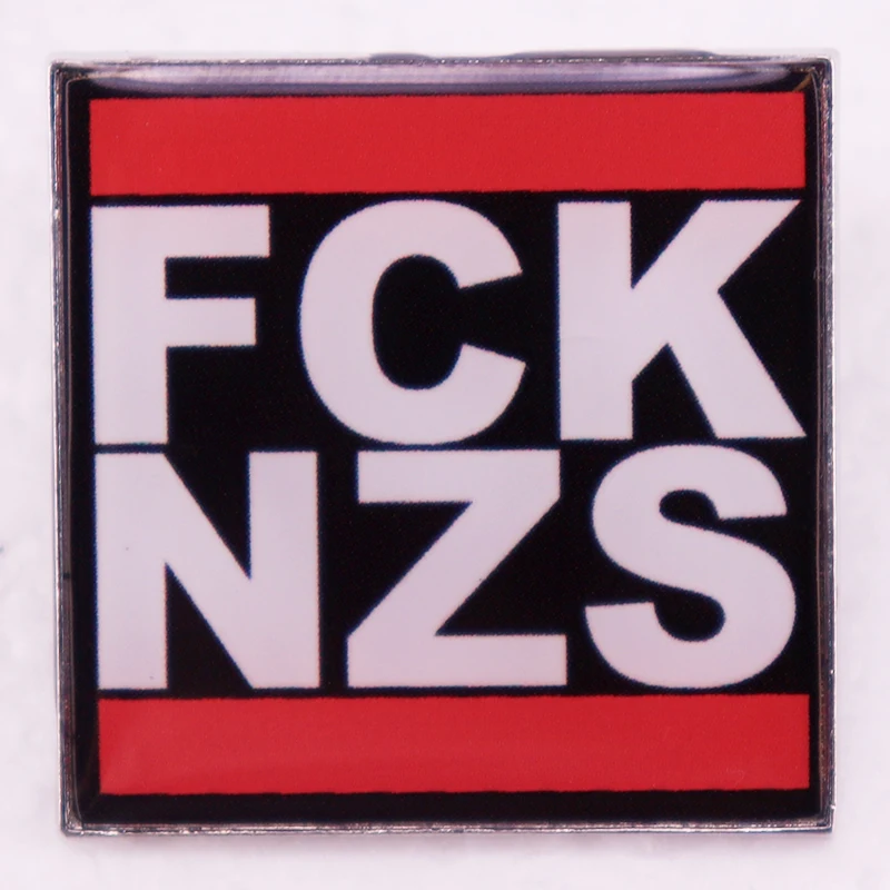 FCKNZS Enamel Pin AntiFa Brooch Jewelry Backpack Decorate