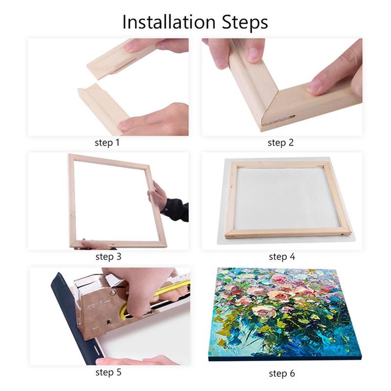 40x50cm Wooden frame for canvas oil Painting by numbers diy inner frame for photo for wall home decoration