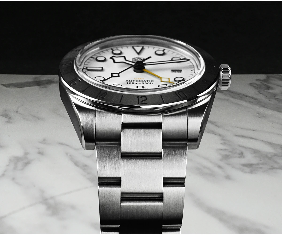 San Martin Upgraded 38.3mm BB GMT Hangzhou 6460 Men Automatic Mechanical Watches Sport Sapphire Luminous Waterproof 100m SN0054