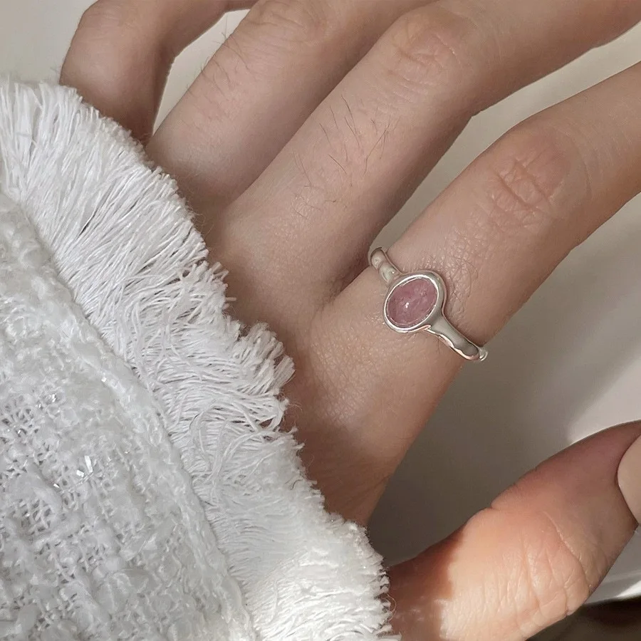 BFCLUB Silver Color Unique Pearl Ring For Women Jewelry Finger Open Vintage Handmade Ring Allergy For Party Birthday Gift