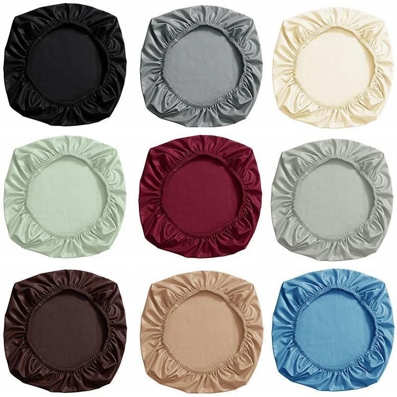 PU Leather Chair Seat Cover Slipcover Elastic 38-52cm for Home Office Hotel Chair Seat Cover Dining Seat Protector Slipcover