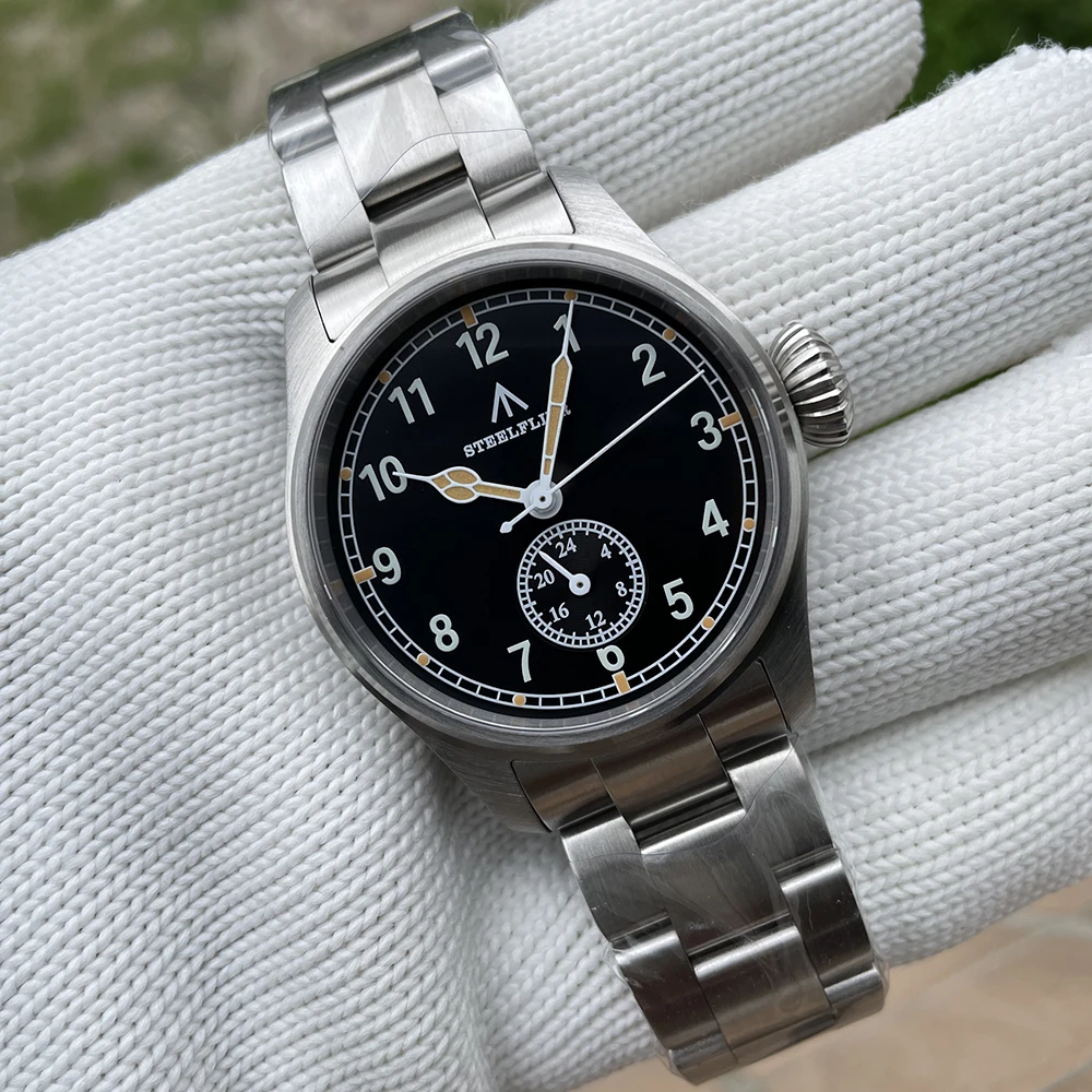 STEELFLIER Official SF746 Quartz Wristwatch VH60 Mute Movement 4 Pointers Swiss BGW9 C3 Luminous Fashion 200M Waterproof Watch