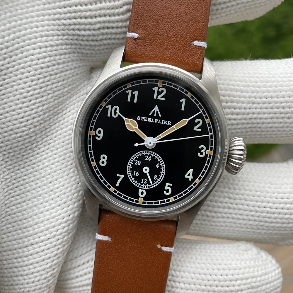 STEELFLIER Official SF746 Quartz Wristwatch VH60 Mute Movement 4 Pointers Swiss BGW9 C3 Luminous Fashion 200M Waterproof Watch