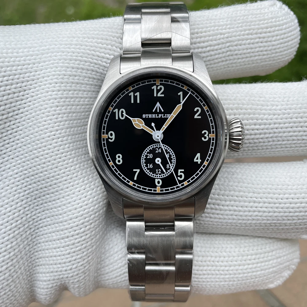STEELFLIER Official SF746 Quartz Wristwatch VH60 Mute Movement 4 Pointers Swiss BGW9 C3 Luminous Fashion 200M Waterproof Watch