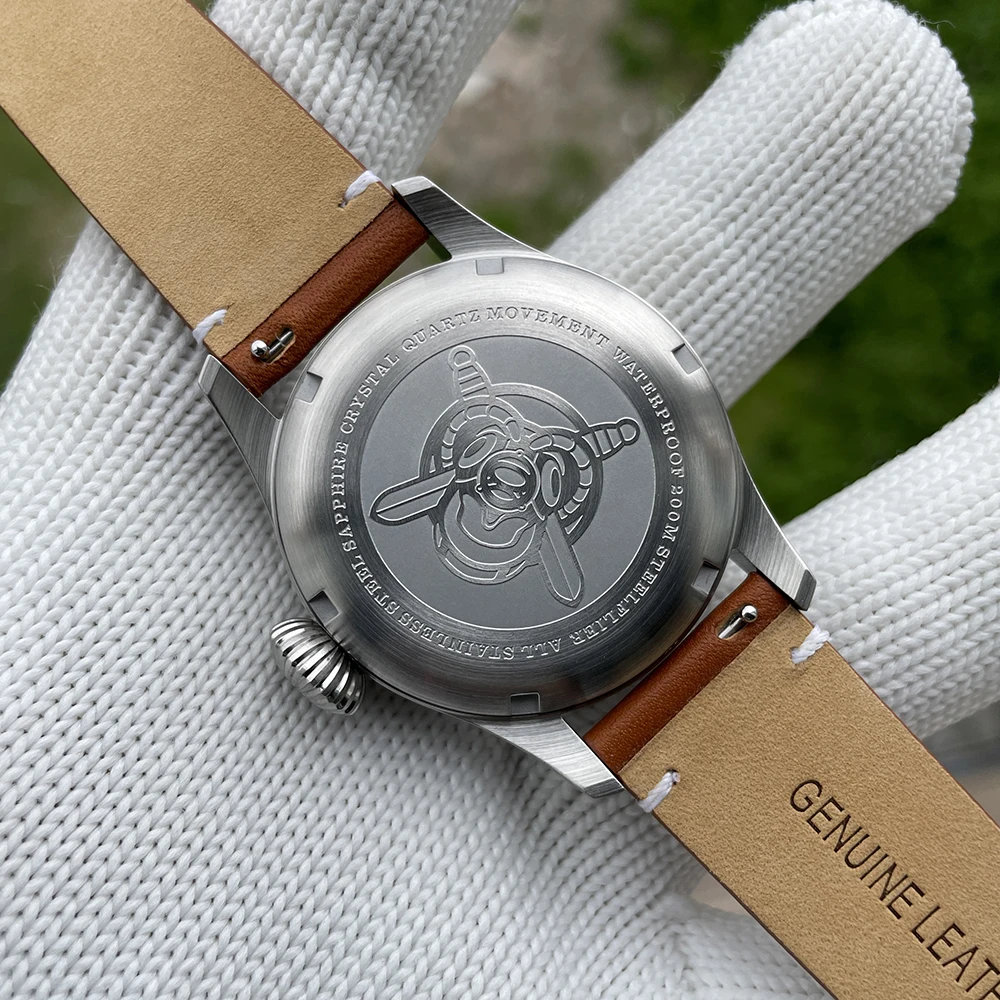 STEELFLIER Official SF746 Quartz Wristwatch VH60 Mute Movement 4 Pointers Swiss BGW9 C3 Luminous Fashion 200M Waterproof Watch