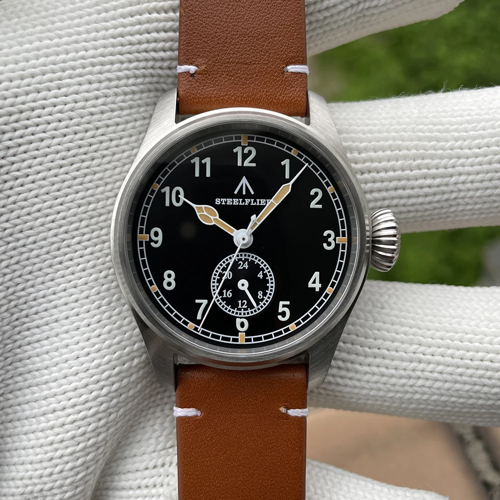 STEELFLIER Official SF746 Quartz Wristwatch VH60 Mute Movement 4 Pointers Swiss BGW9 C3 Luminous Fashion 200M Waterproof Watch