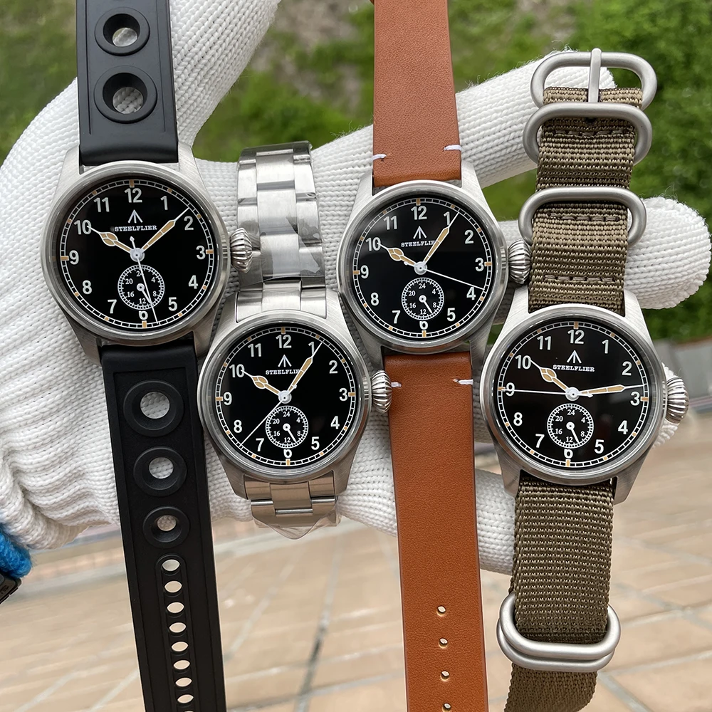 STEELFLIER Official SF746 Quartz Wristwatch VH60 Mute Movement 4 Pointers Swiss BGW9 C3 Luminous Fashion 200M Waterproof Watch