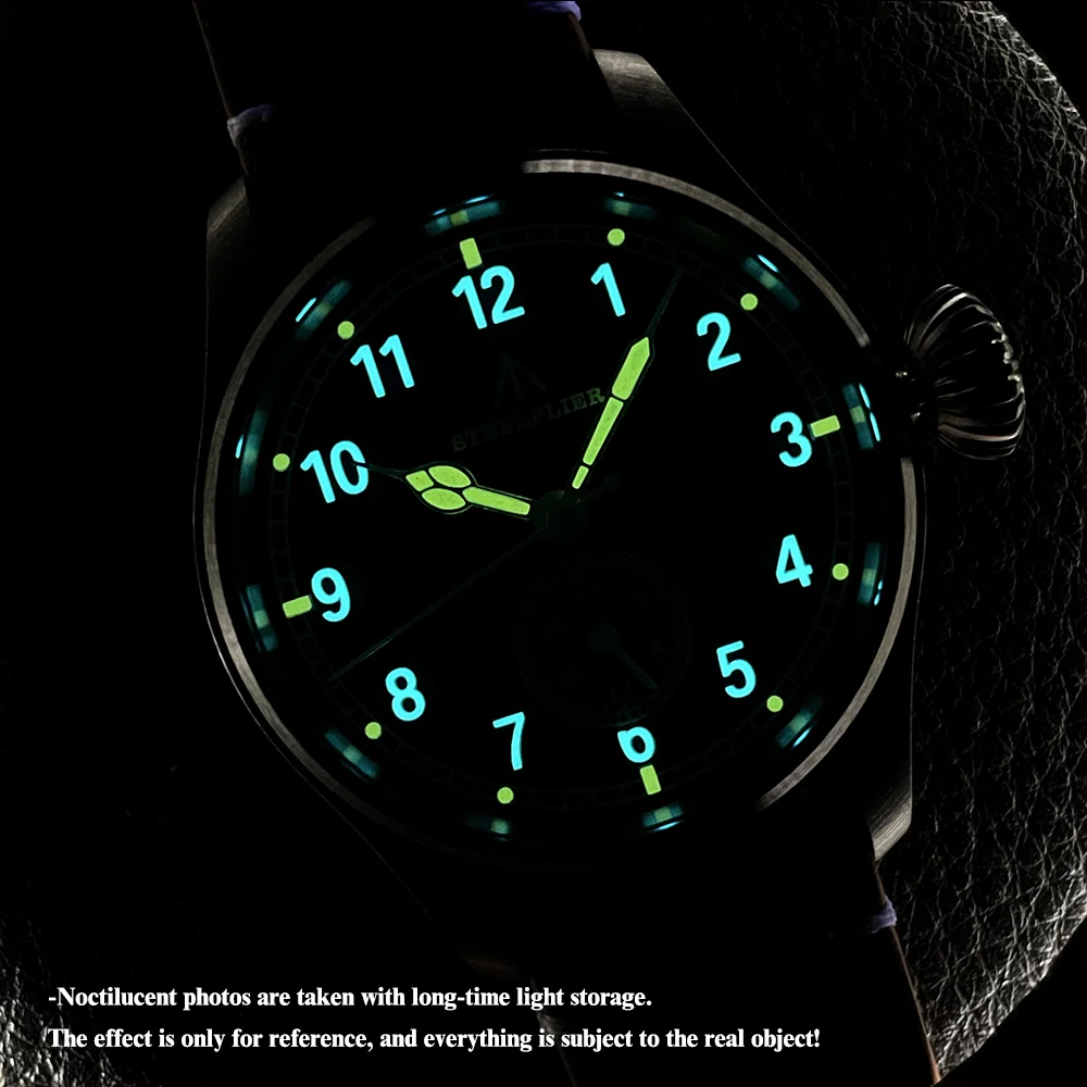 STEELFLIER Official SF746 Quartz Wristwatch VH60 Mute Movement 4 Pointers Swiss BGW9 C3 Luminous Fashion 200M Waterproof Watch