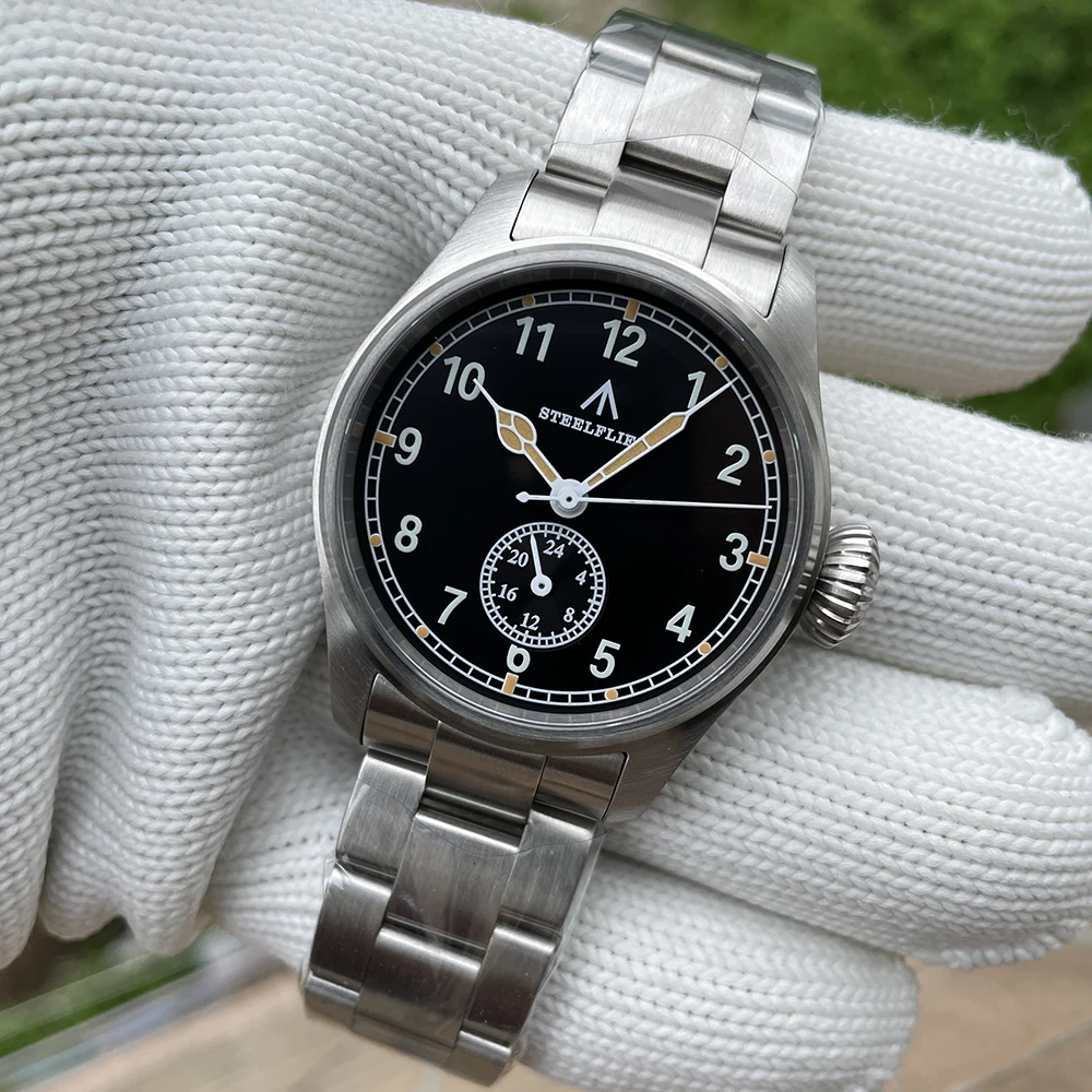 STEELFLIER Official SF746 Quartz Wristwatch VH60 Mute Movement 4 Pointers Swiss BGW9 C3 Luminous Fashion 200M Waterproof Watch