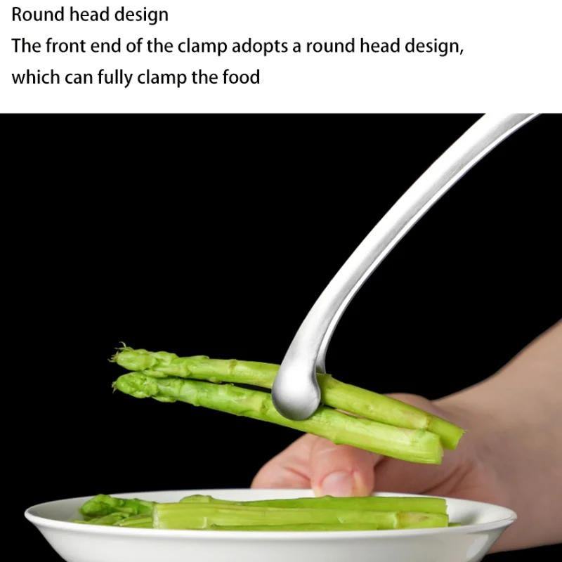 JJYY 304 Stainless Steel Food Tongs Long Handle Non-Slip Barbecue Tongs Steak Tongs Kitchen Cooking Tools kitchen accessories