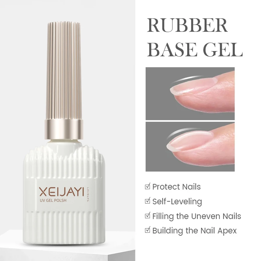 XEIJAYI Clear Building Nail Gel Nail Polish For Strengthener Gel Extension Gel Base Coat In A Bottle Soak Off UV LED Gel Nail