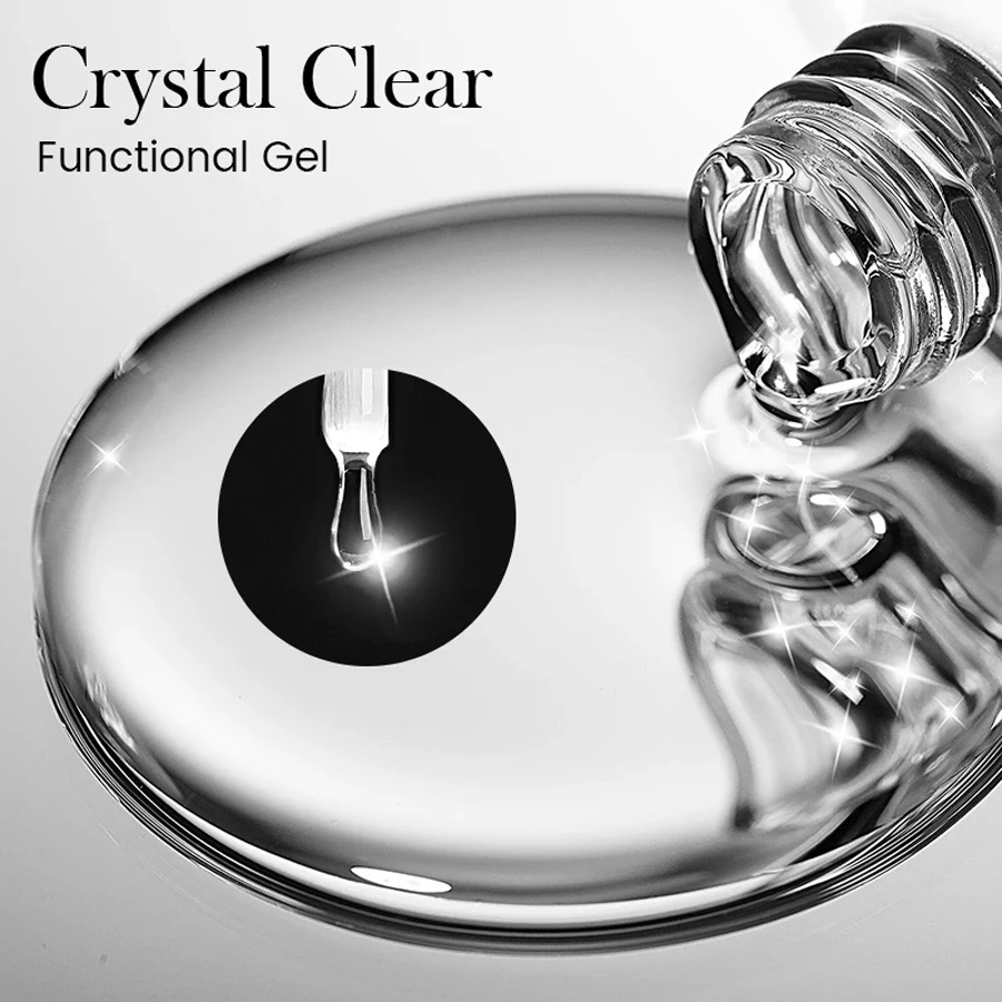 XEIJAYI Clear Building Nail Gel Nail Polish For Strengthener Gel Extension Gel Base Coat In A Bottle Soak Off UV LED Gel Nail