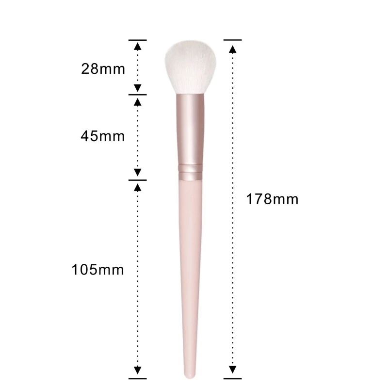 Blush Makeup Brush Powder Natural Fine Goat Hair Luxury Ebony Handle Make Up Brushes Beauty Tools