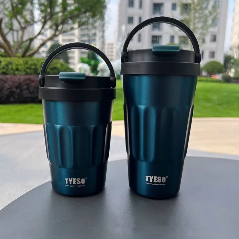400ml/500ml TYESO Vacuum Flasks Thermoses Stainless Thermos Water Bottles Cup 304 Original Car Tumbler Cold and hot Coffee Mug
