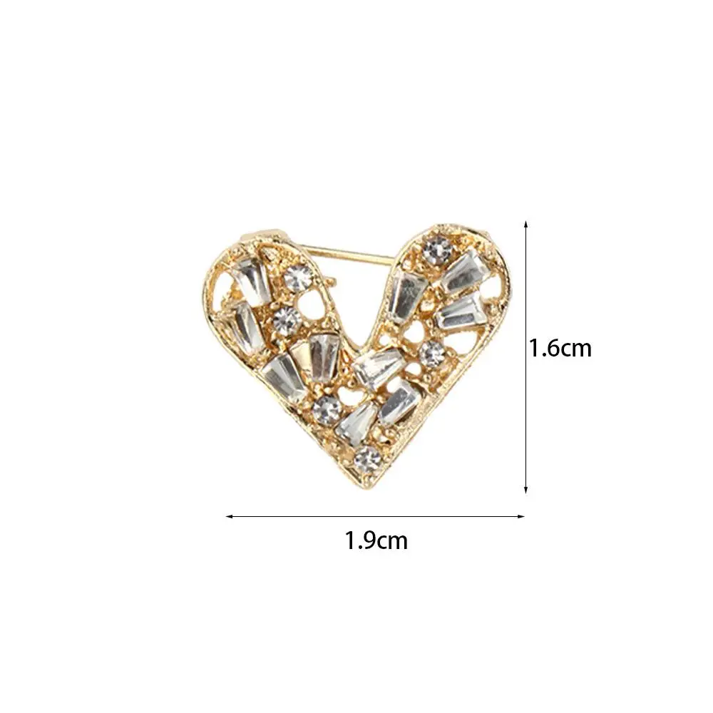New Rhinestone Brooches Women Exquisite Retro Pins Small Cute Fashion Jewelry Accessories