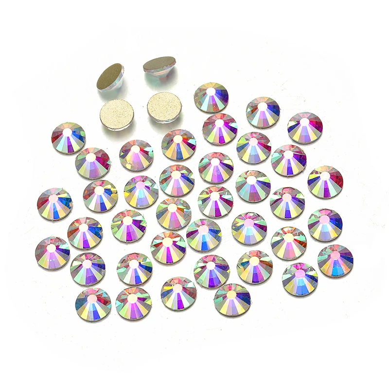 Wholesale 14400PCS/Bag Crystal AB Glitter Non Hotfix Rhinestones Nails Charms Diamond Accessories for Nail Art Decoration