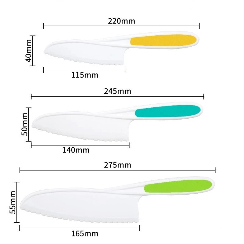 6pcs Montessori Kitchen Tools for Toddlers Kids Cooking Cutter Set Plastic Fruit Knives Children DIY Peeler Kitchen Accessories