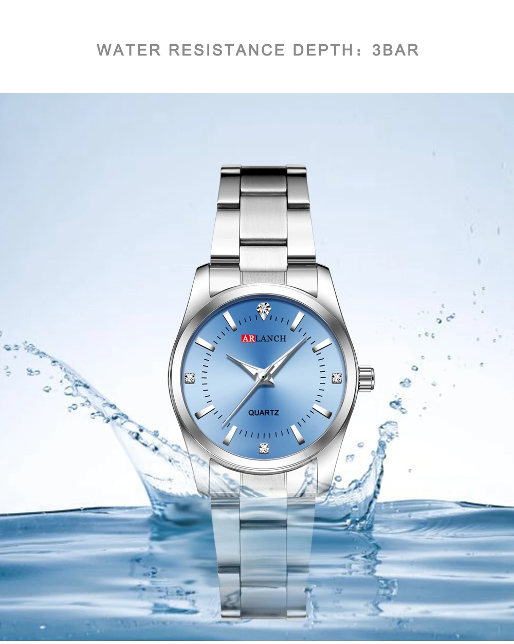 Luxury Women's Watch 29mm Fashionable Stainless Steel Rhinestone Pink Minimalist Girl Clock Outdoor Travel Women Wrist Watches